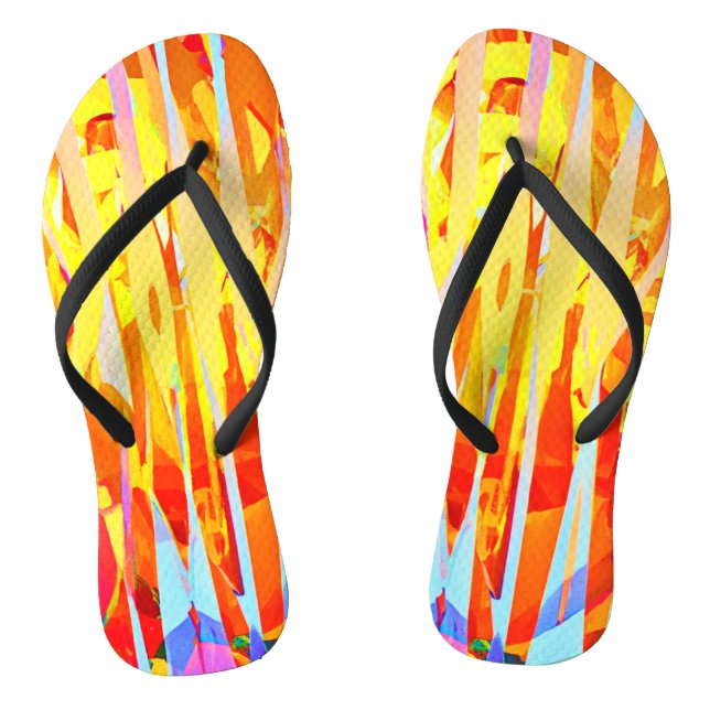 Bursting Colourful Hues Mix Jandals (Footbed)