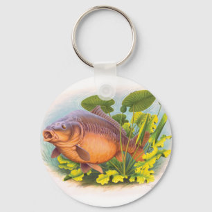 Bursting Mirror Carp Key Ring
