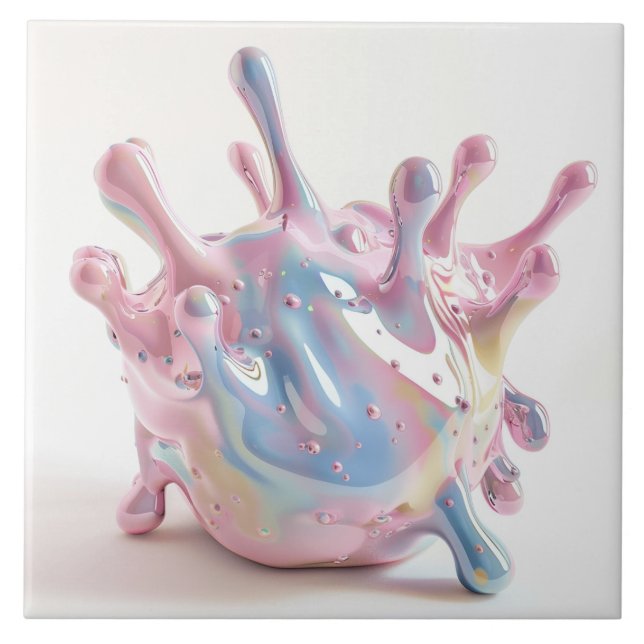 Bursting Porcelain Lava Tile (Front)