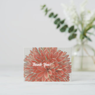 Bursting Thank You Flat Note Card