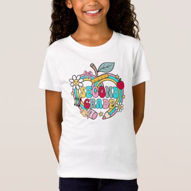Bursting with Bright Ideas: Second Grade Delight T-Shirt (Front)