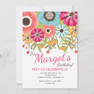 Bursting With Colour Invitation