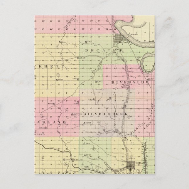 Burt County, Nebraska Postcard (Front)