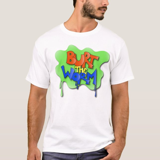 Burt the Worm Original Design T-Shirt (Front)