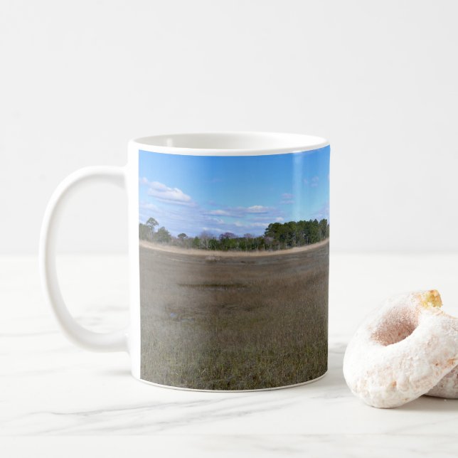 Burton Island Nature Preserve Trail Coffee Mug (With Donut)
