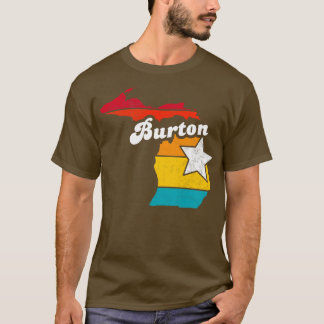 Burton Michigan Vintage Distressed Souvenir 2 T-Shirt