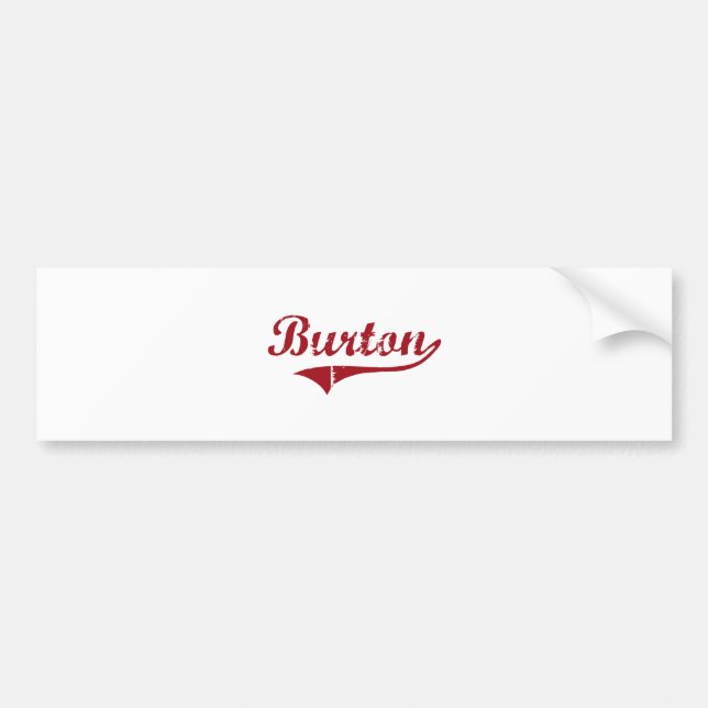 Burton Ohio Classic Design Bumper Sticker (Front)