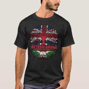 Burundi Burundian British UK Tree Roots Flag T-Shirt