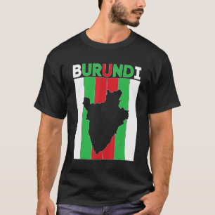 Burundi Country Borders T-Shirt