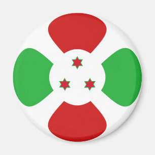 Burundi Fisheye Flag Magnet