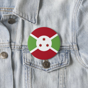 Burundi flag 7.5 cm round badge