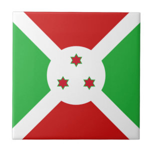 Burundi Flag Ceramic Tile