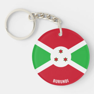 Burundi Flag Charming Patriotic Key Ring