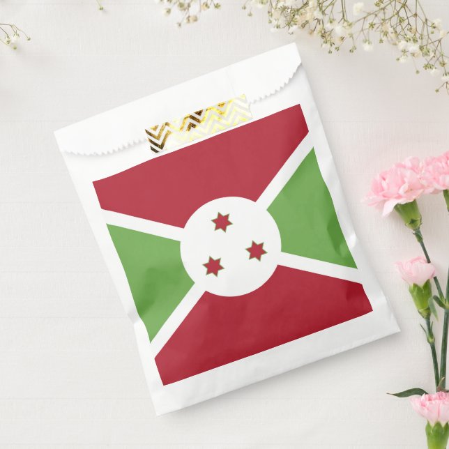 Burundi flag favour bags (Sealed)