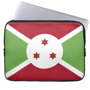 Burundi flag laptop sleeve