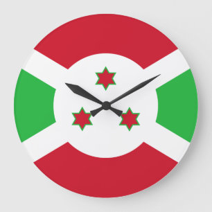 Burundi Flag Large Clock