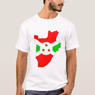 Burundi flag map T-Shirt