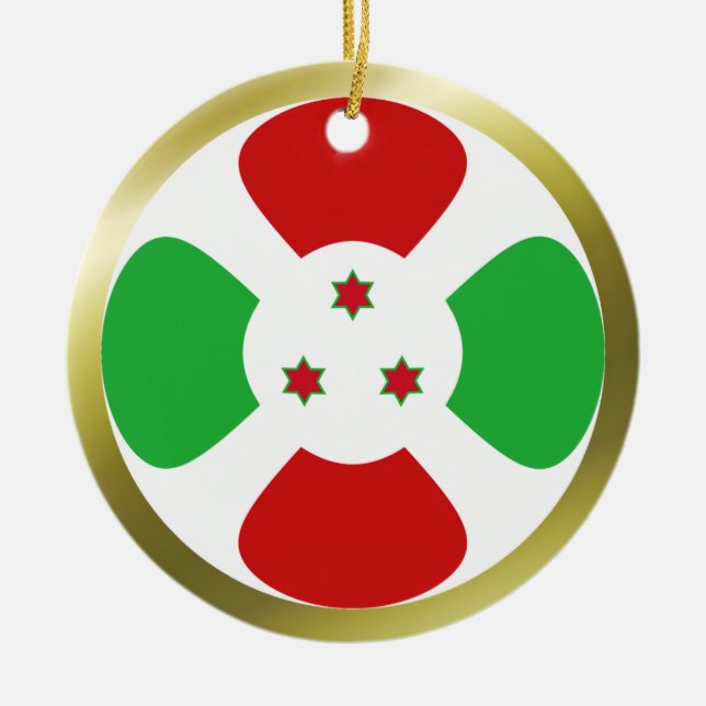 Burundi Flag Ornament (Front)