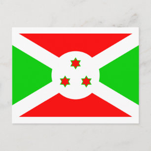 Burundi Flag Postcard