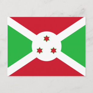 Burundi Flag Postcard