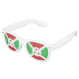 Burundi Flag Retro Sunglasses