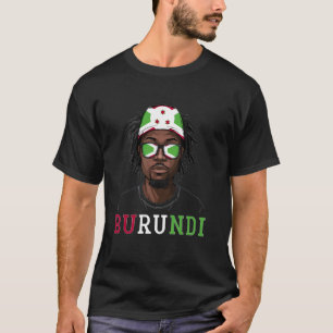 Burundi Flag Souvenirs Man Uniform Country Burundi T-Shirt