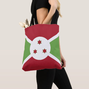 Burundi flag tote bag