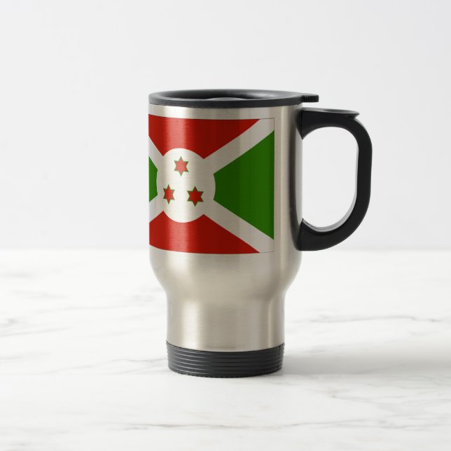 Burundi Flag Travel Mug (Right)