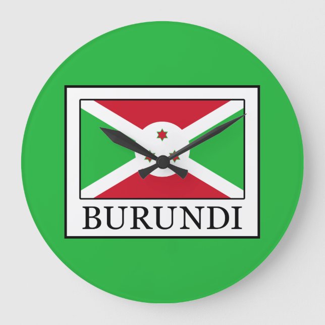 Burundi Large Clock (Front)
