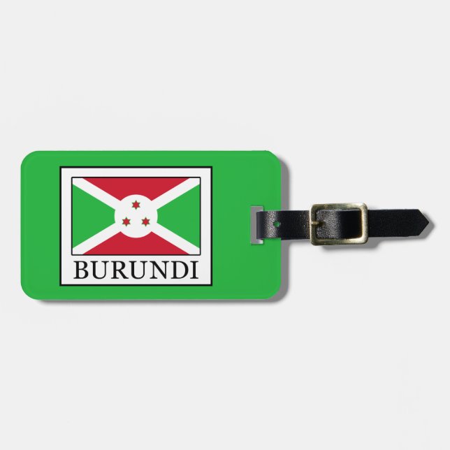 Burundi Luggage Tag (Front Horizontal)