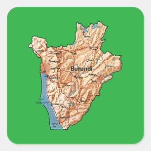 Burundi Map Sticker