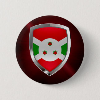 Burundi Mettalic Emblem 6 Cm Round Badge