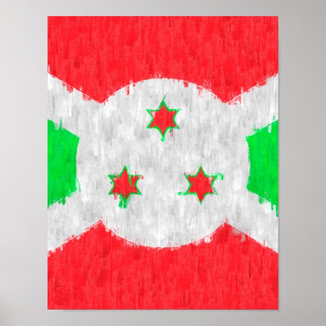 Burundi Oil Painting Drawing Poster (Front)