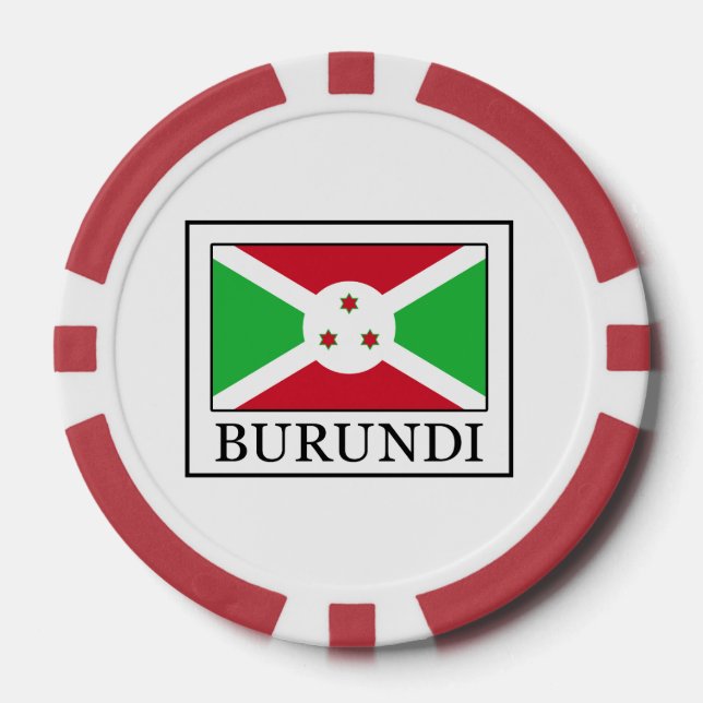 Burundi Poker Chips (Front)