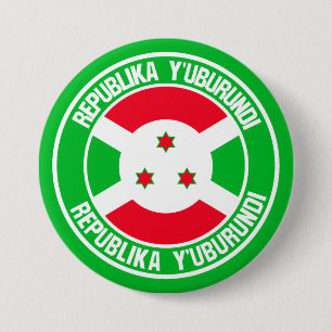Burundi Round Emblem 7.5 Cm Round Badge