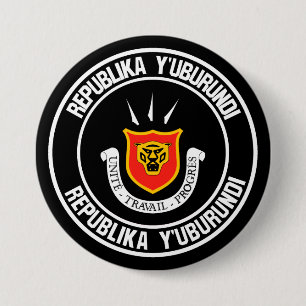 Burundi Round Emblem 7.5 Cm Round Badge