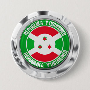 Burundi Round Emblem 7.5 Cm Round Badge