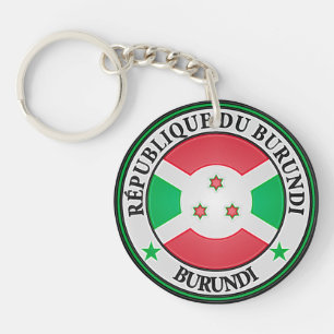Burundi Round Emblem Key Ring