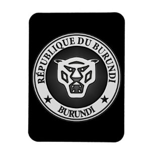 Burundi Round Emblem Magnet