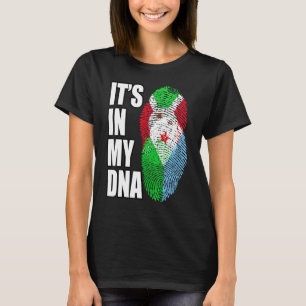 Burundian And Djiboutian Mix DNA Flag Heritage T-Shirt