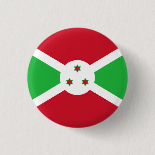 Burundian Flag, Flag of Burundi 3 Cm Round Badge