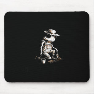 Bury things maybe plants maybe peole frog gardener mouse pad