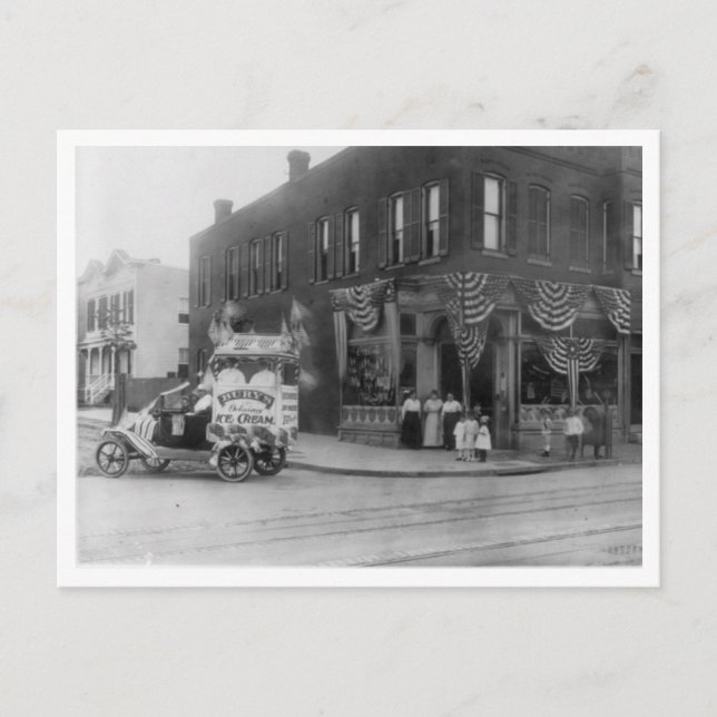 "Bury's Ice Cream" Postcard (Front)