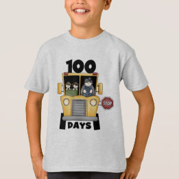 Bus 100 Days of School t-shirts and Gifts