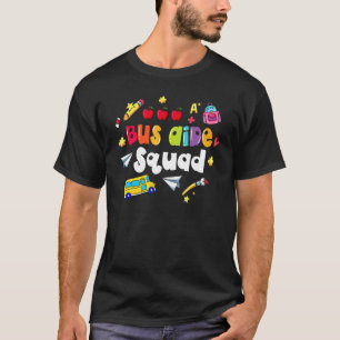 Bus Aide Squad  Back To School T-Shirt