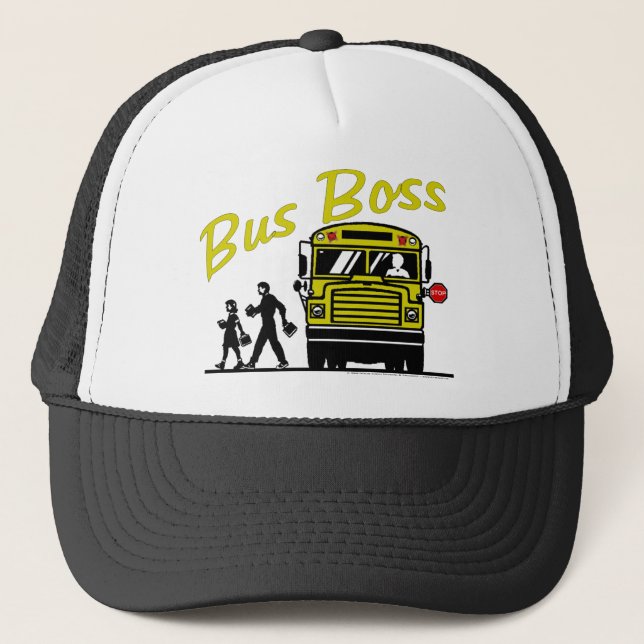 Bus Boss - Male Driver Trucker Hat (Front)