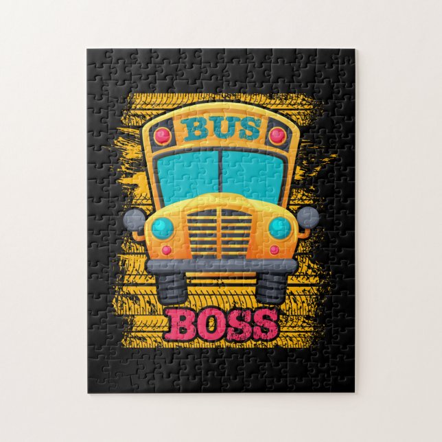 Bus Boss - School Bus Driver Appreciation Jigsaw Puzzle (Vertical)
