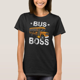 Bus Boss School Bus Driver Passenger Student Bus D T-Shirt