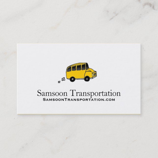 Bus Business Cards (Front)