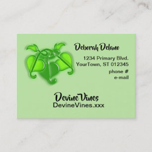 Bus. card - 3-D Vine Leaves